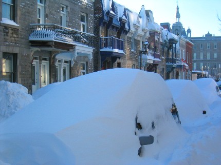 Montréal, scène d'hiver